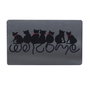 Conceptum Felpudo Pvc Red Collars Multicolor 40 x 60 cm